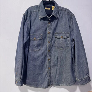 Rugged Earth‎ Outfitters  fleece lined jean shirt/jacket size XL